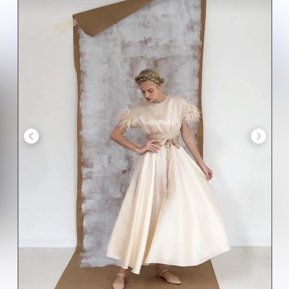 Louiza Babouryan Silk Mohair Knit Top with Feathers - Picture 14 of 16